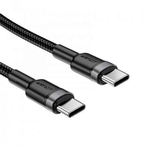 Кабель ACEFAST USB-C to USB-C алюмінієвий alloy charging data cable C22-03 |1.2m, 60W/3A| black