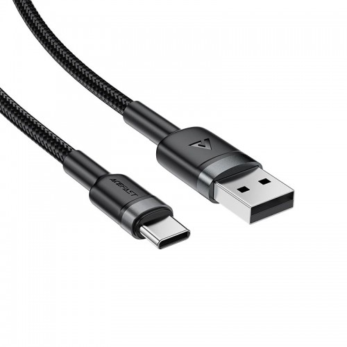 Кабель ACEFAST USB-A to USB-C алюмінієвий alloy charging data cable C22-04 |1.2m, 3A| black