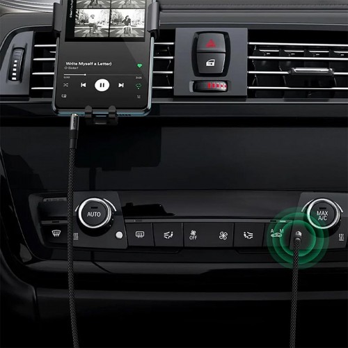 Кабель ACEFAST 3.5mm AUX audio adapter cable J10 |1.2m| black