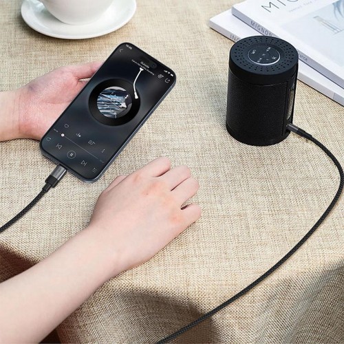 Перехідник ACEFAST USB-C to 3.5mm audio adapter cable J11 |1.2m| black