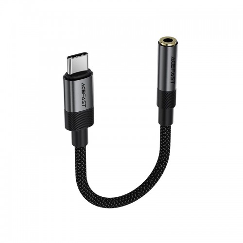 Перехідник ACEFAST USB-C to 3.5mm audio converter J12 |0.15m| black