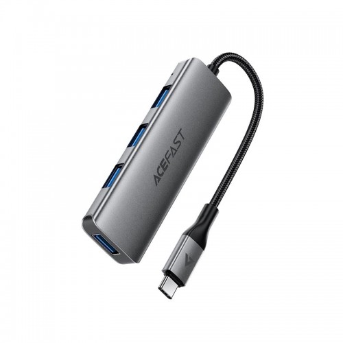 HUB адаптер ACEFAST USB-C 4-in-1 HUB J15 |0.15m, 5Gbps| grey