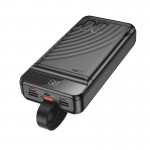 Повербанк Hoco J123B 30000mAh 22.5W с фонариком black