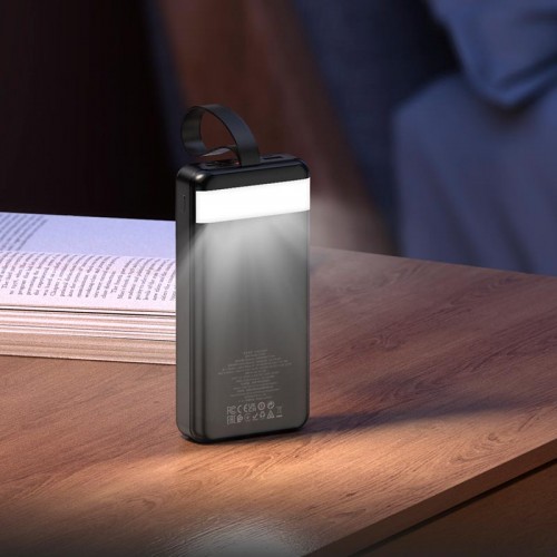 УМБ HOCO Element power bank with digital display J123B 30000mAh |2USB/Type-C/Lightning, QC/PD, 22.5W/3A| black