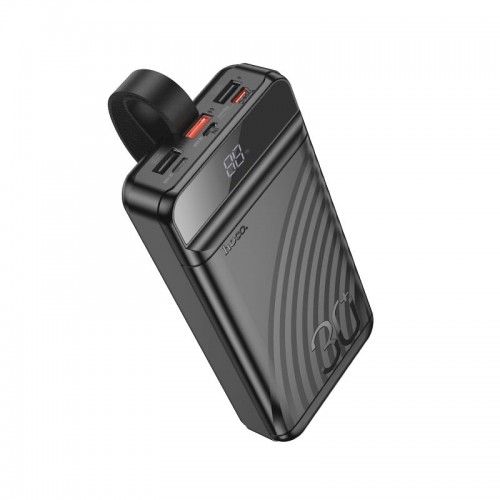 УМБ HOCO Element power bank with digital display J123B 30000mAh |2USB/Type-C/Lightning, QC/PD, 22.5W/3A| black