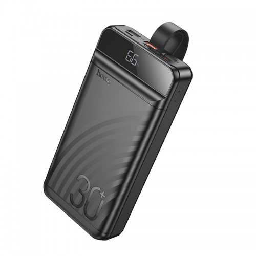 УМБ HOCO Element power bank with digital display J123B 30000mAh |2USB/Type-C/Lightning, QC/PD, 22.5W/3A| black