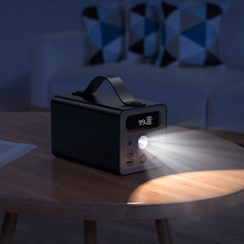 УМБ HOCO Distant multi-function power bank J138 60000mAh |3USB/2Type-C/DC12V, 22.5W/3A, PD/QC| black