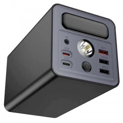 УМБ HOCO Distant multi-function power bank J138 60000mAh |3USB/2Type-C/DC12V, 22.5W/3A, PD/QC| black