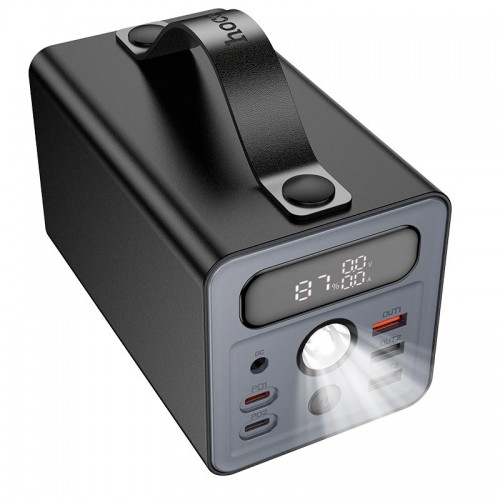 УМБ HOCO Distant multi-function power bank J138 60000mAh |3USB/2Type-C/DC12V, 22.5W/3A, PD/QC| black