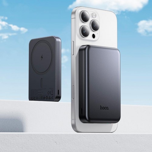 УМБ HOCO Original magnetic power bank 5000mAh J160 |1Type-C/1Lightning, 5W/2A| black