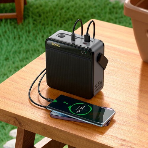 УМБ HOCO Power PD fully compatible power bank with lighting 80000mAh J161 |2USB/2Type-C, 20W/3A, PD/QC|