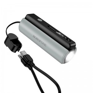 УМБ BOROFONE Star power bank with flashlight and cable BJ87 5000mAh |1Type-C, 2A| black
