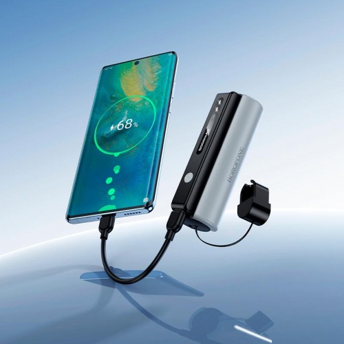 УМБ BOROFONE Star power bank with flashlight and cable BJ87 5000mAh |1Type-C, 2A| black
