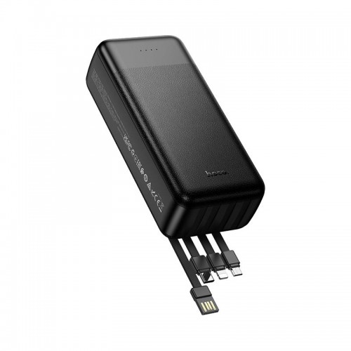 УМБ HOCO Wonderful power bank with 4 cables J163B 30000mAh |2USB/1Type-C, 2A| black