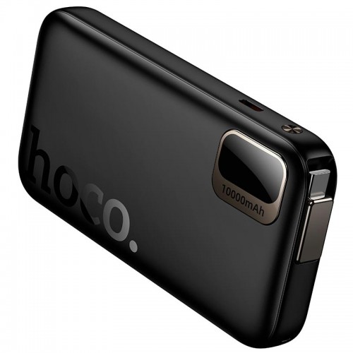 УМБ HOCO Key PD power bank with telescopic cable Q51 10000mAh |1Type-C, 20W/3A, PD/QC| black
