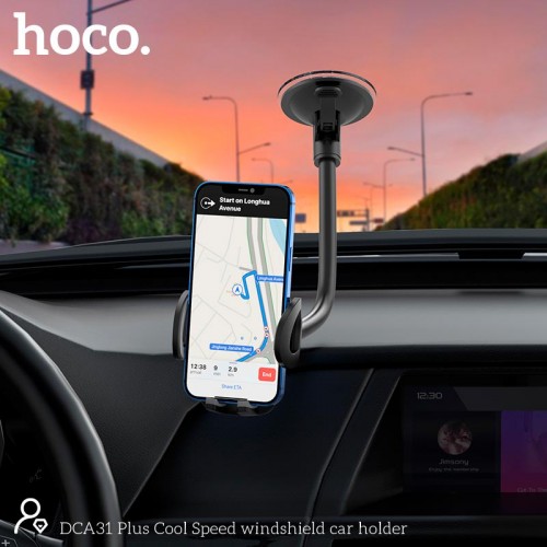 Тримач HOCO Cool Speed windshield car holder DCA31 Plus black