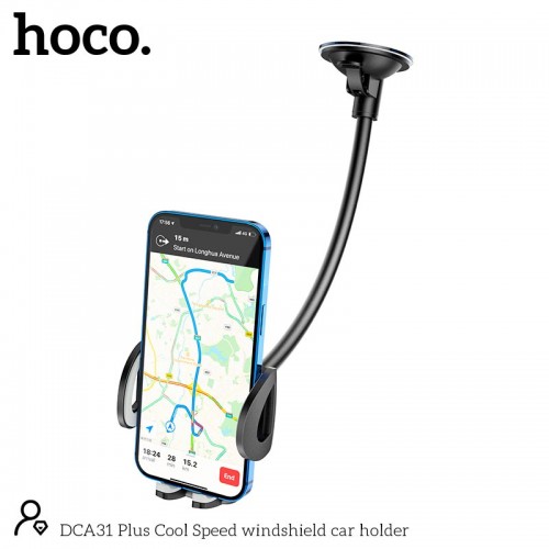 Тримач HOCO Cool Speed windshield car holder DCA31 Plus black