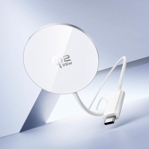 Зарядка Qi2.2 HOCO Fast magnetic wireless fast charger CW63 Pro |25W Max| white