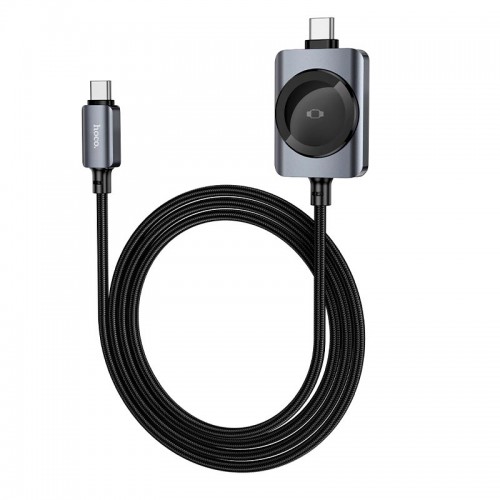 Заряджання Qi HOCO PD100W+iWatch 2-in-1 charging cable CW66 black