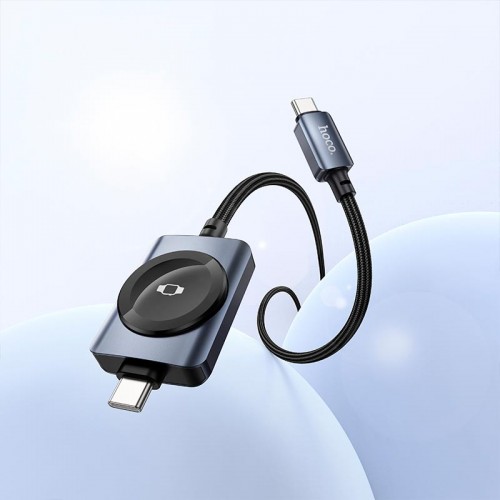 Заряджання Qi HOCO PD100W+iWatch 2-in-1 charging cable CW66 black