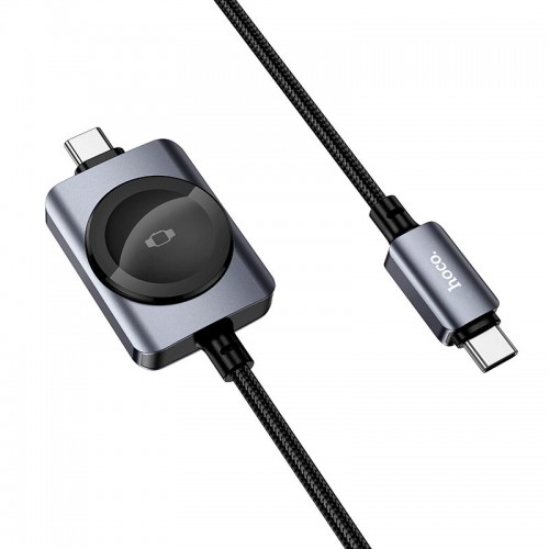 Заряджання Qi HOCO PD100W+iWatch 2-in-1 charging cable CW66 black