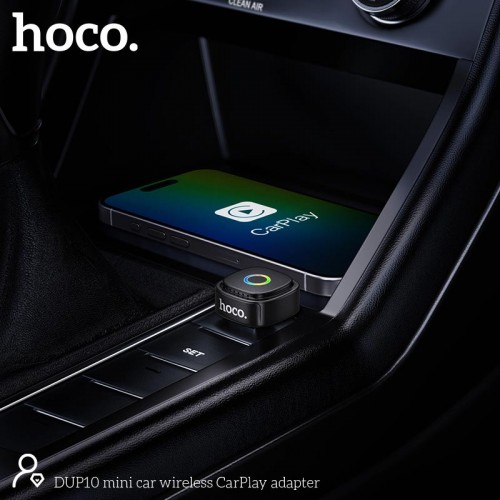 Адаптер HOCO mini car wireless CarPlay adapter DUP10 black