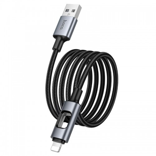 Кабель HOCO Lightning New charging data cable U144 |1.2m, 2.4A|