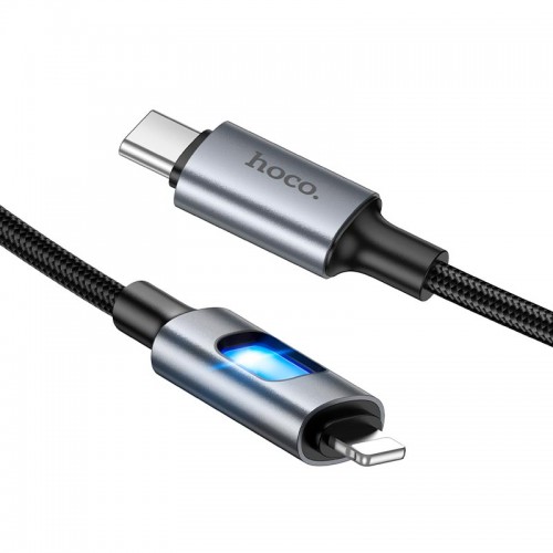 Кабель HOCO Type-C для Lightning New PD charging data cable U144 |1.2m, 27W| black