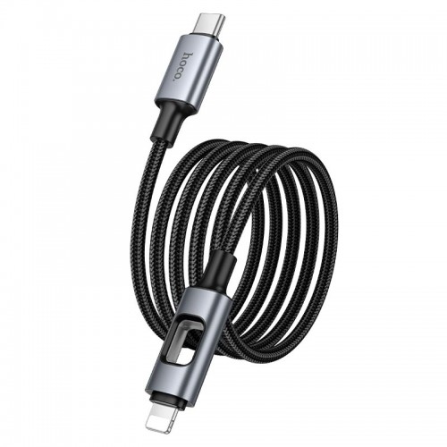Кабель HOCO Type-C для Lightning New PD charging data cable U144 |1.2m, 27W| black