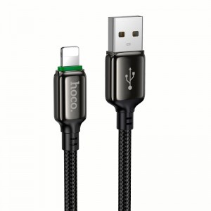 Кабель HOCO Lightning Exceed charging data cable X127 |1m, 12W| black
