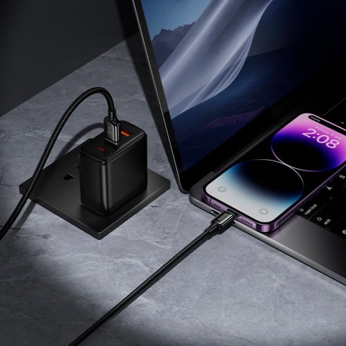 Кабель HOCO Lightning Exceed charging data cable X127 |1m, 12W| black