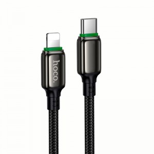 Кабель HOCO C до Lightning Exceed PD Charging Data Cable X127 |1m, 30W| black