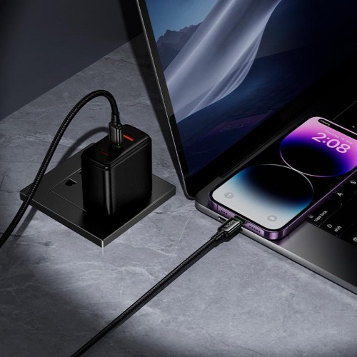 Кабель HOCO C до Lightning Exceed PD Charging Data Cable X127 |1m, 30W| black