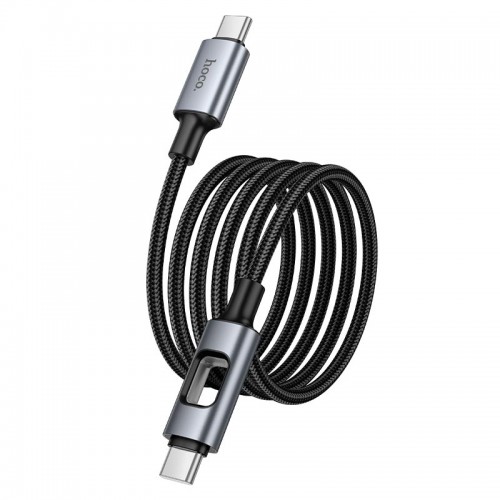 Кабель HOCO Type-C до Type-C New charging data cable U144 |1.2m, 60W| black