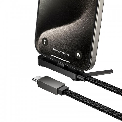 Кабель HOCO C to C Exquisite bracket charging data cable U150 |1.2m, 60W| black