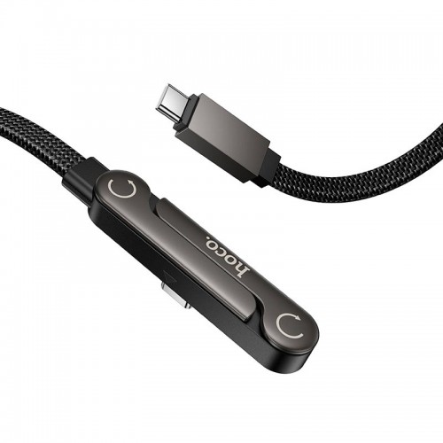 Кабель HOCO C to C Exquisite bracket charging data cable U150 |1.2m, 60W| black