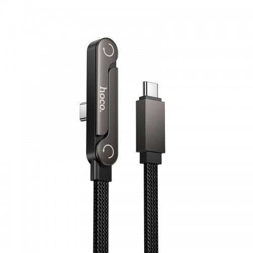 Кабель HOCO C to C Exquisite bracket charging data cable U150 |1.2m, 60W| black