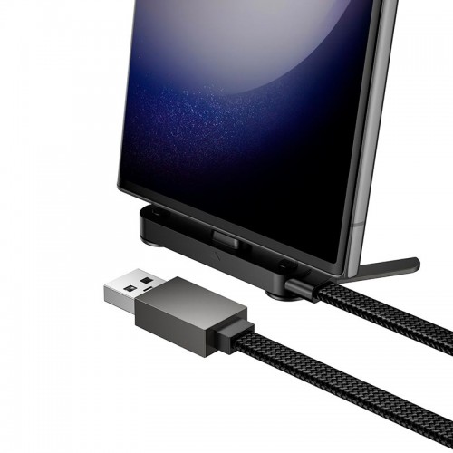 Кабель HOCO Type-C Exquisite bracket charging data cable U150 |1.2m, 36W| black