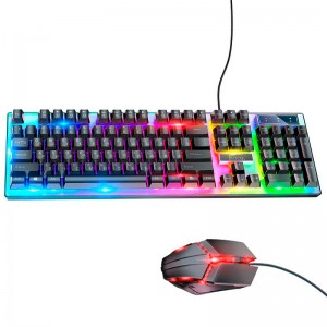 Набір Combo HOCO Luminous gaming keyboard and mouse set GM18 black