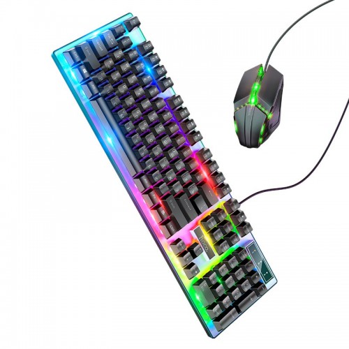 Набір Combo HOCO Luminous gaming keyboard and mouse set GM18 black