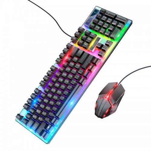 Набір Combo HOCO Luminous gaming keyboard and mouse set GM18 black