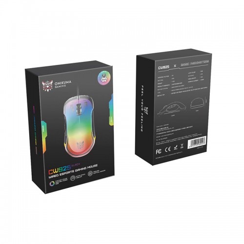 Мышь Onikuma RGB Backlit Wired Gaming Mouse CW925 |12800 DPI|