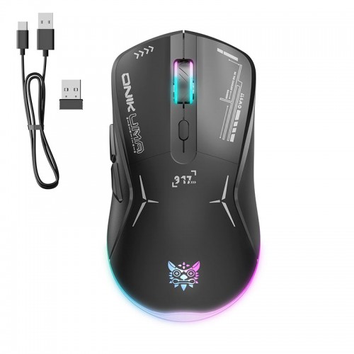 Миша Onikuma Wired + 2.4 G RGB Gaming Mouse CW917 |800-4800DPI black