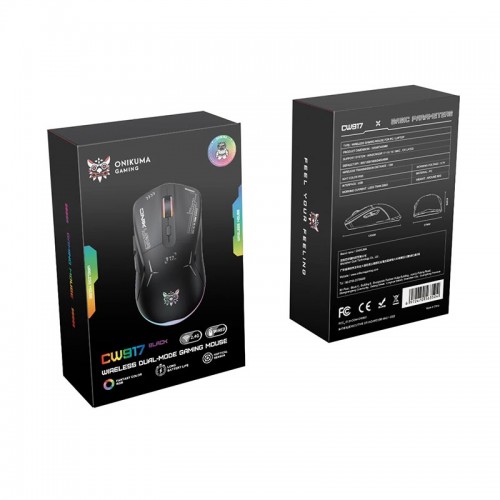 Миша Onikuma Wired + 2.4 G RGB Gaming Mouse CW917 |800-4800DPI black