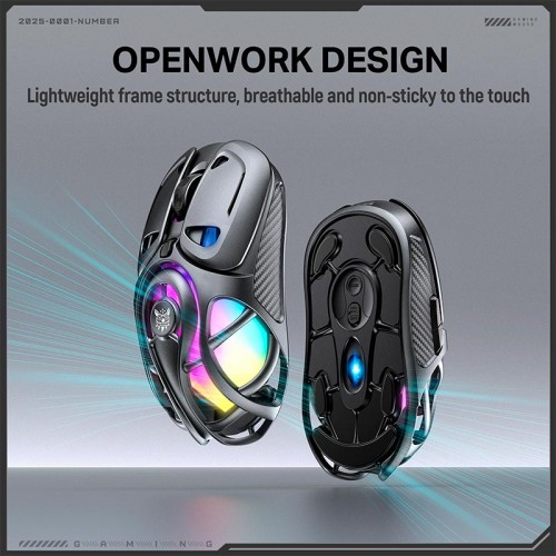 Мышь Onikuma Tri Mode RGB gaming mouse DM02 |2.4G/BT/Type-C|
