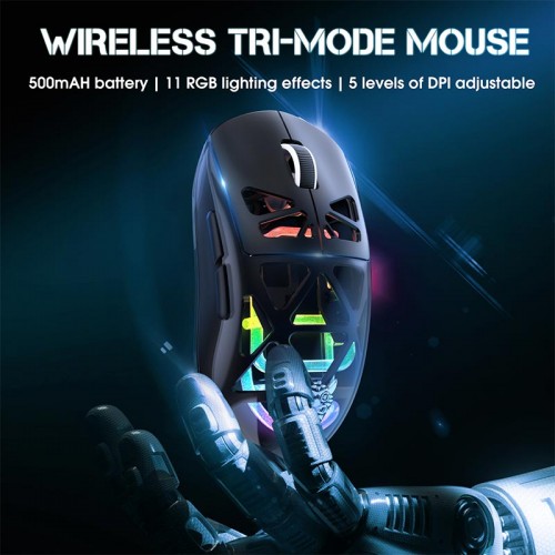 Мышь Onikuma Tri Mode RGB gaming mouse CW930 |2.4G/BT5.0/Type-C|