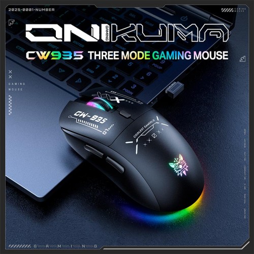 Мышь Onikuma Tri Mode RGB gaming mouse CW935 |2.4G/BT/Type-C|