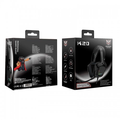 Навушники ONIKUMA Gaming with LED K20 black