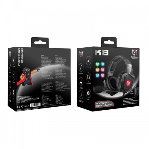 Навушники ONIKUMA Gaming K8 LED black