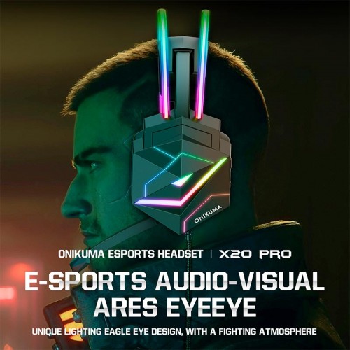 Навушники ONIKUMA Gaming with RGB LED X20 7.1 black